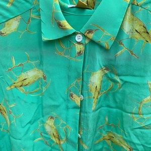 Anthropology silk Leifdottir silk shirt sz8